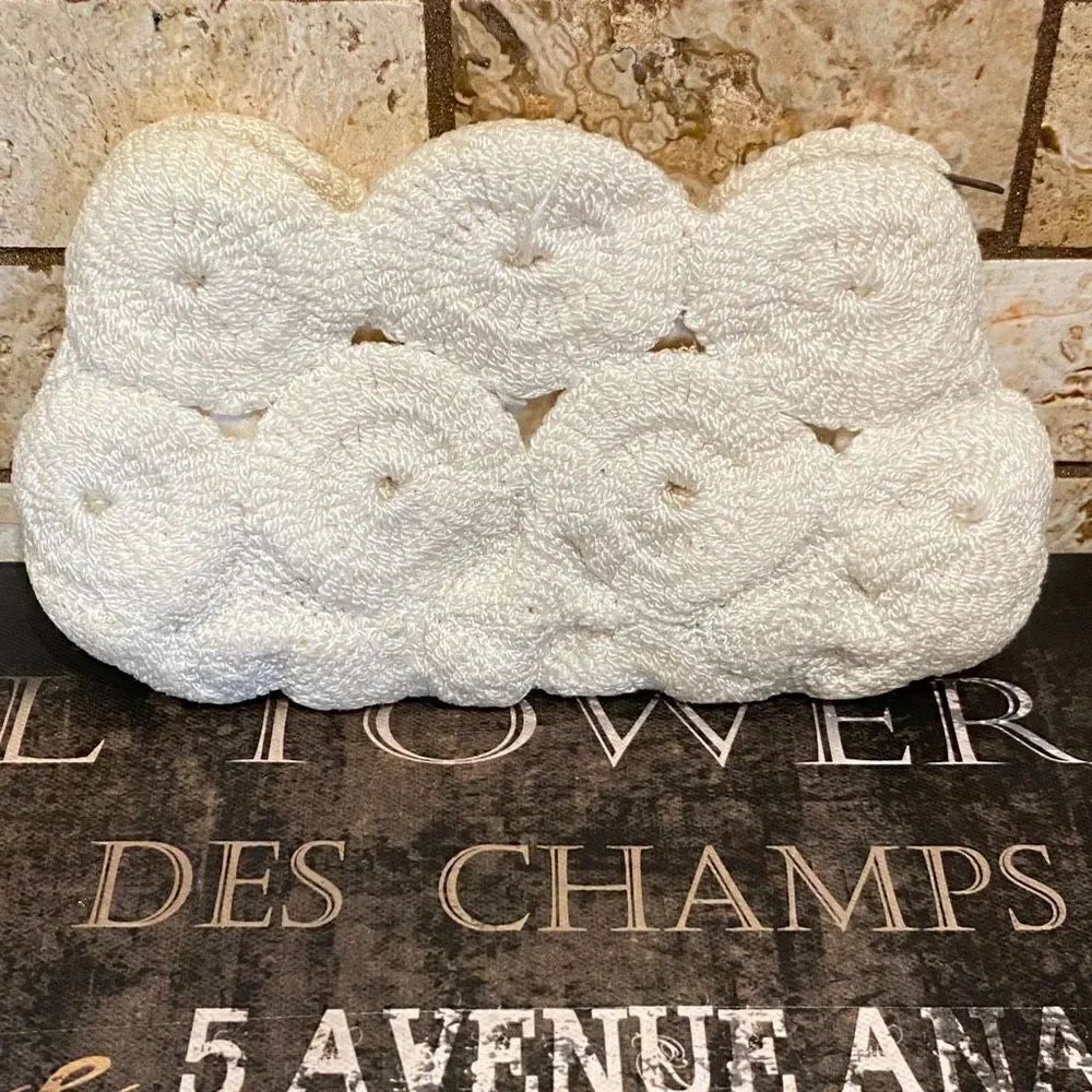 Vintage Ivory Magic Circle Crochet Clutch